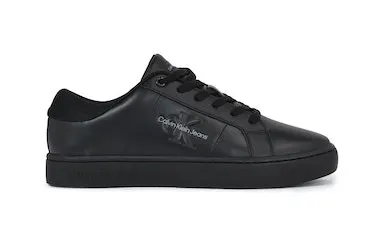 

Кроссовки Calvin Klein Jeans "CLASSIC CUPSOLE LOW ML LTH", с надписью логотипа сбоку, повседневная обувь, полуботинки, туфли на шнуровке, черный
