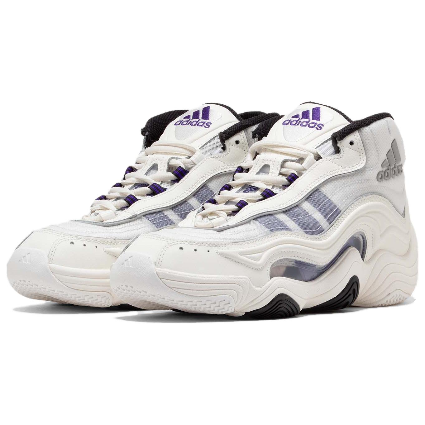 Бело-фиолетовая футболка Crazy 98 Home 2024 Adidas — фото 3