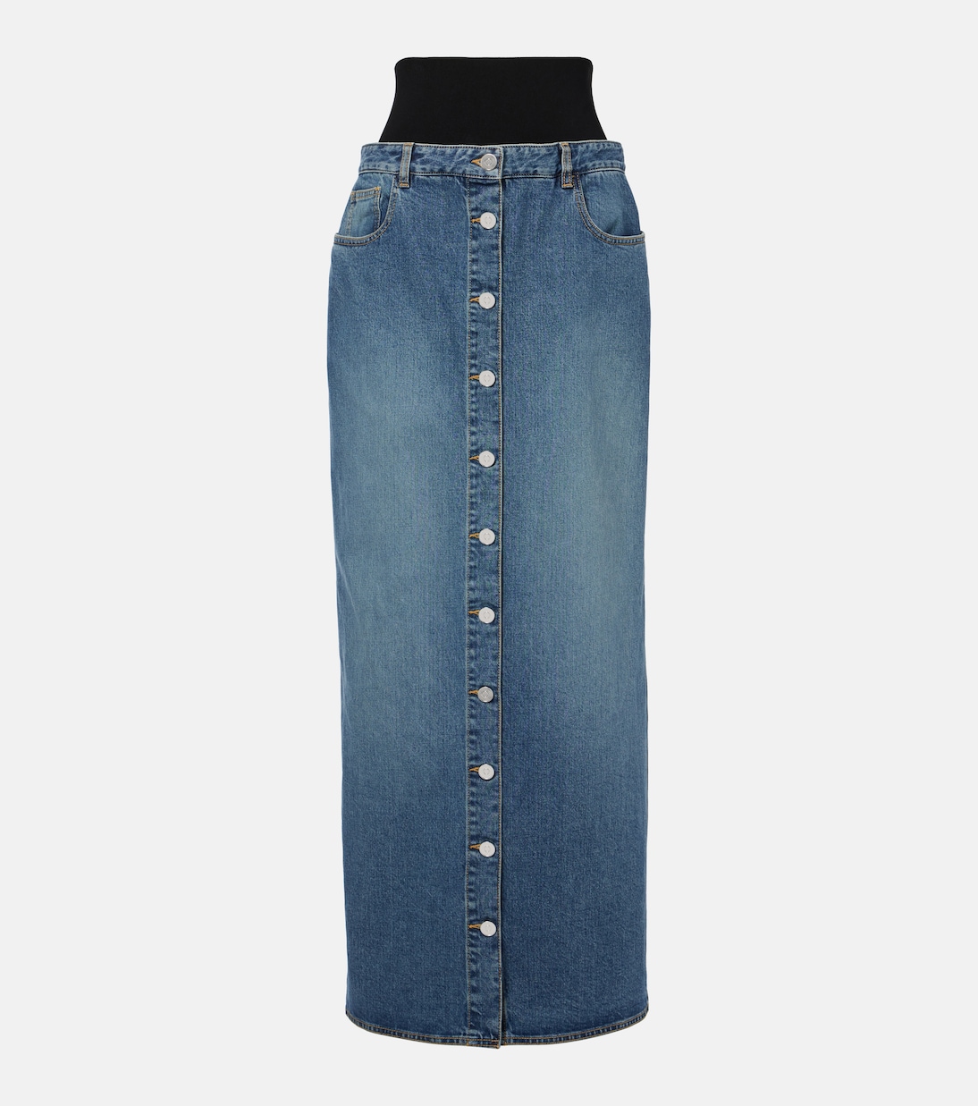 

Джинсовая макси-юбка Alaïa, Bleu Vintage