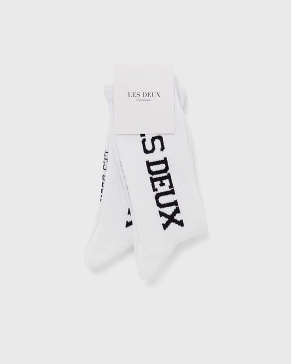 

Носки Les Deux Les Deux Vertigo 2-Pack Rib Socks, белый/черный