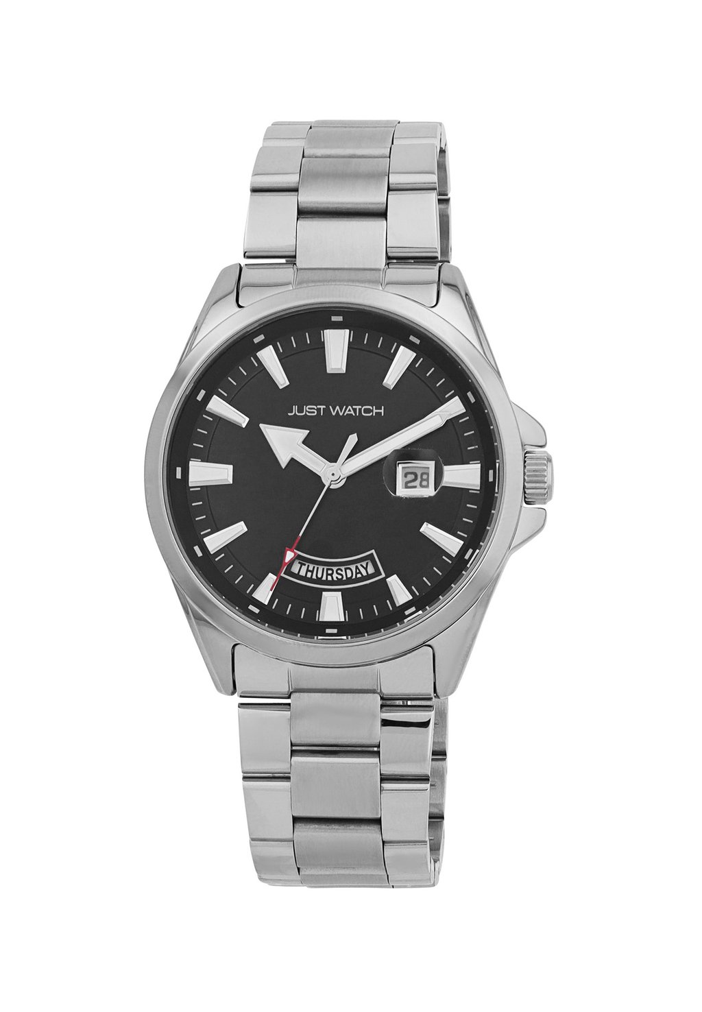 

Часы 42 MM, 5ATM Just Watch, серебряный