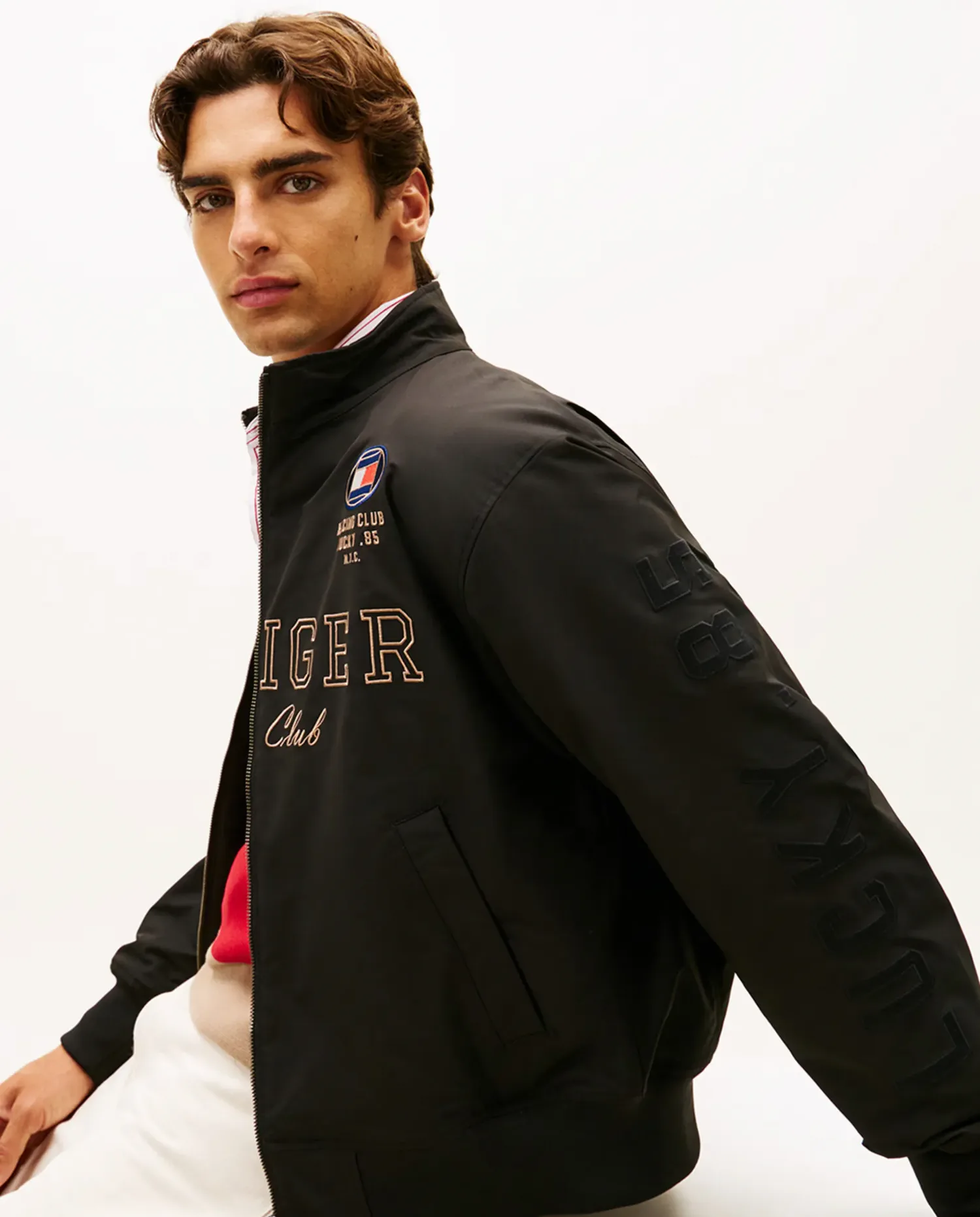 Водонепроницаемая куртка-бомбер для мужчин Tommy Hilfiger, черный — фото 4