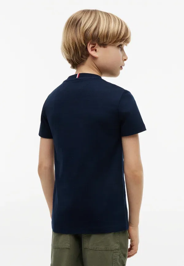 Футболка с принтом в виде контурного флага Tommy Hilfiger, темно-синий — фото 3