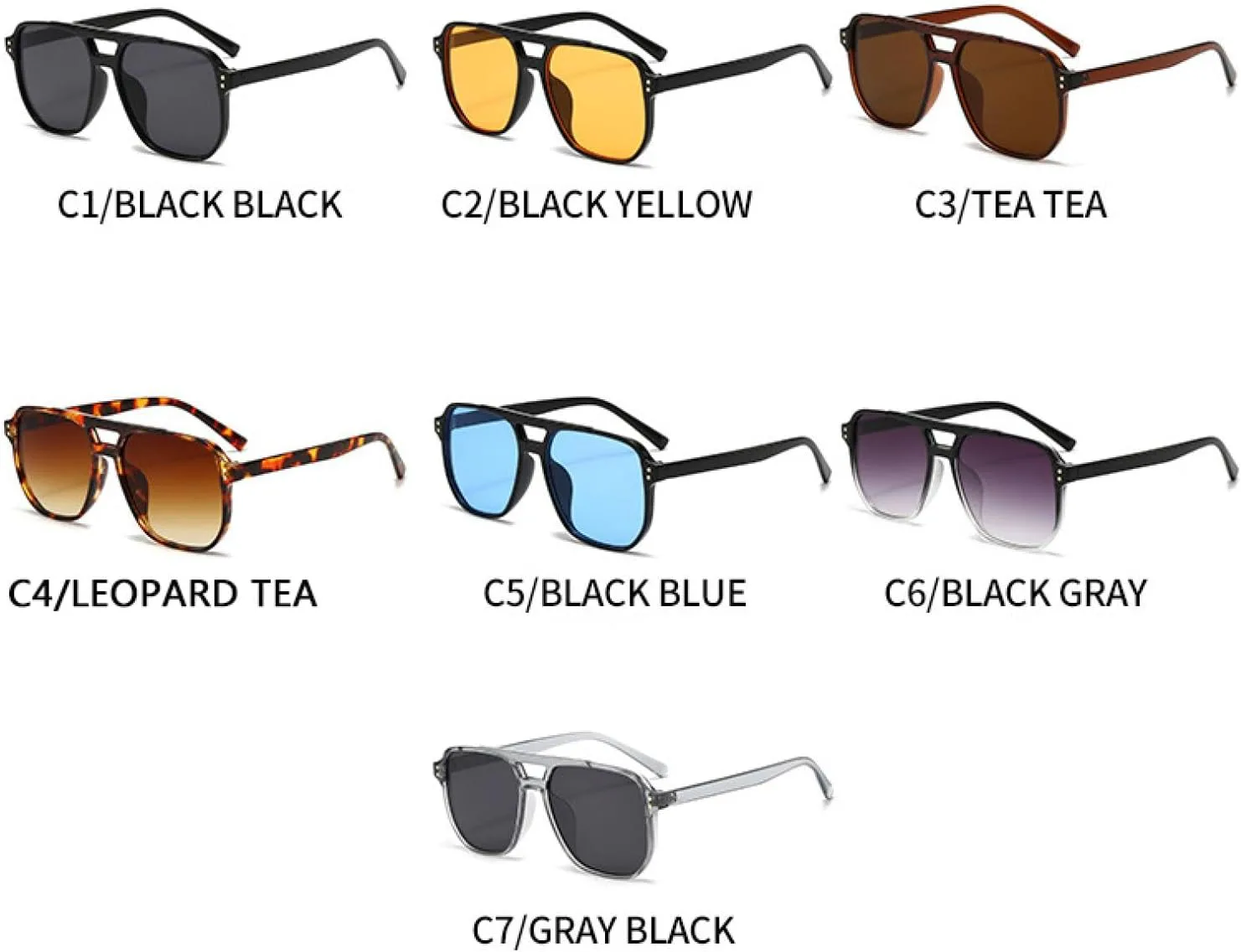 

Солнцезащитные очки с защитой от УФ-излучения UV400 | Легкая оправа | Для женщин и мужчин | Для занятий спортом на открытом воздухе и вождения DSVIGF, 07