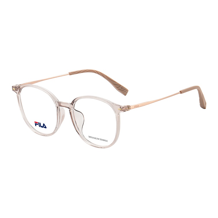 

FILA Титановые очки круглой формы унисекс, 0W11 Transparent Pink Rose Gold