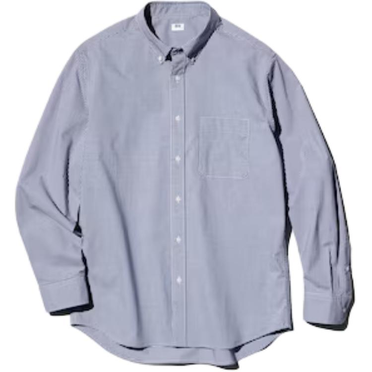 

UNIQLO Рубашка унисекс синяя