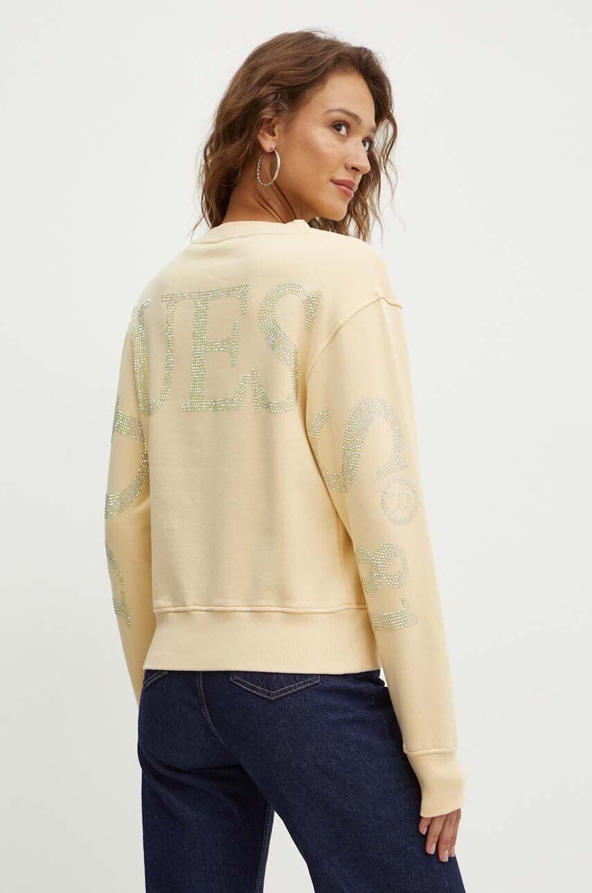 

Толстовка Guess из хлопка, бежевый