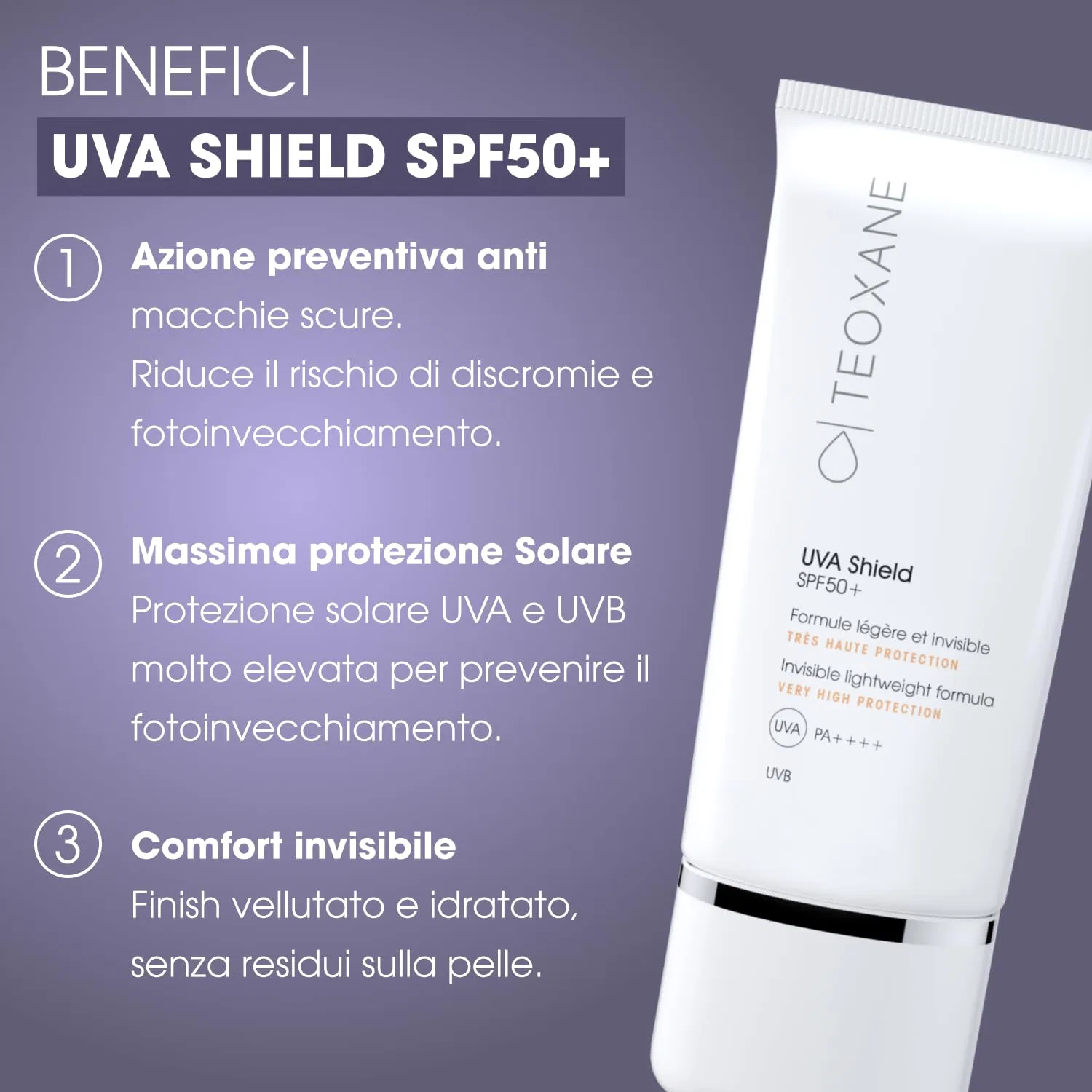 Солнцезащитный крем Teoxane UVA Shield SPF50+ Teoxane — фото 4
