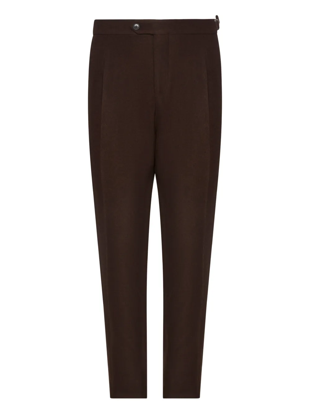 

Брюки с двойным поясом и вытачками Franzese Collection, коричневый