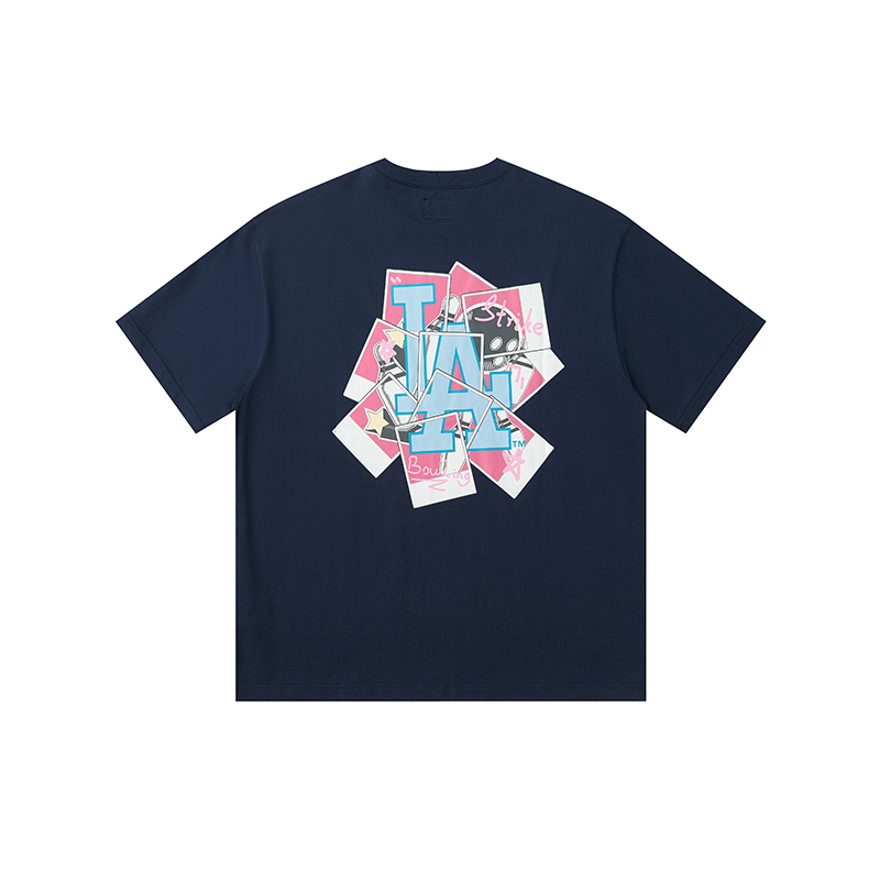 

New Era Футболка унисекс темно-синяя, Синий, New Era Футболка унисекс темно-синяя