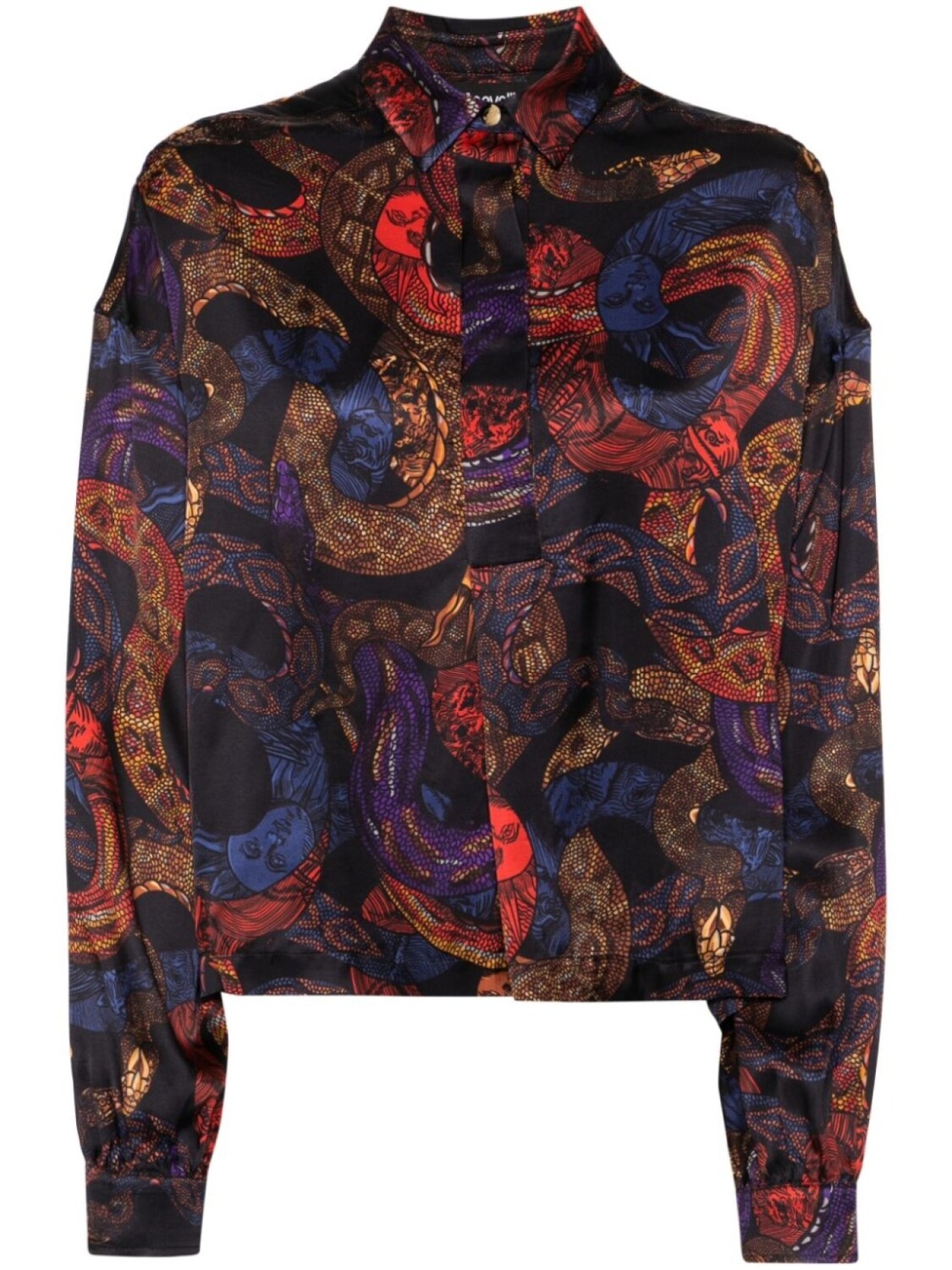 

Just Cavalli рубашка с принтом Apocalypse Snake, черный