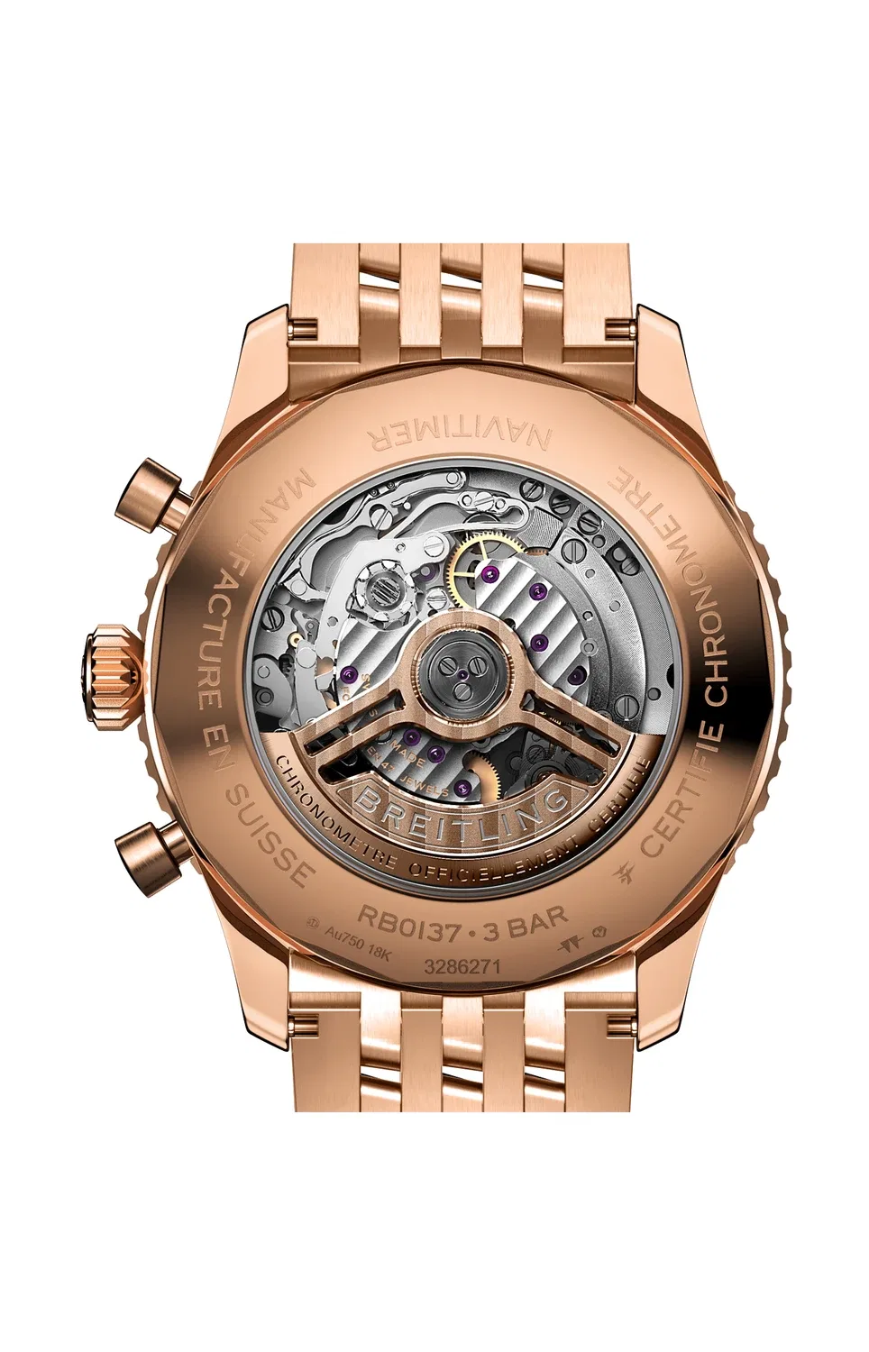 Navitimer B01 Хронограф 46 - RB0137241G1R1 BREITLING, золотой — фото 2
