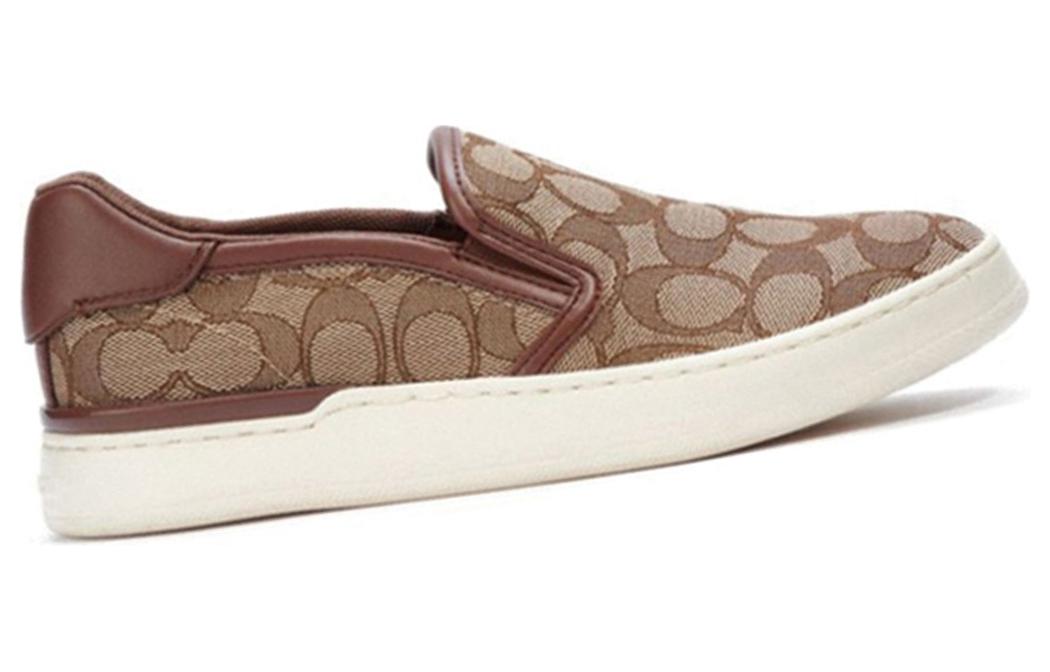 Стильные скейтерские туфли женские хаки COACH