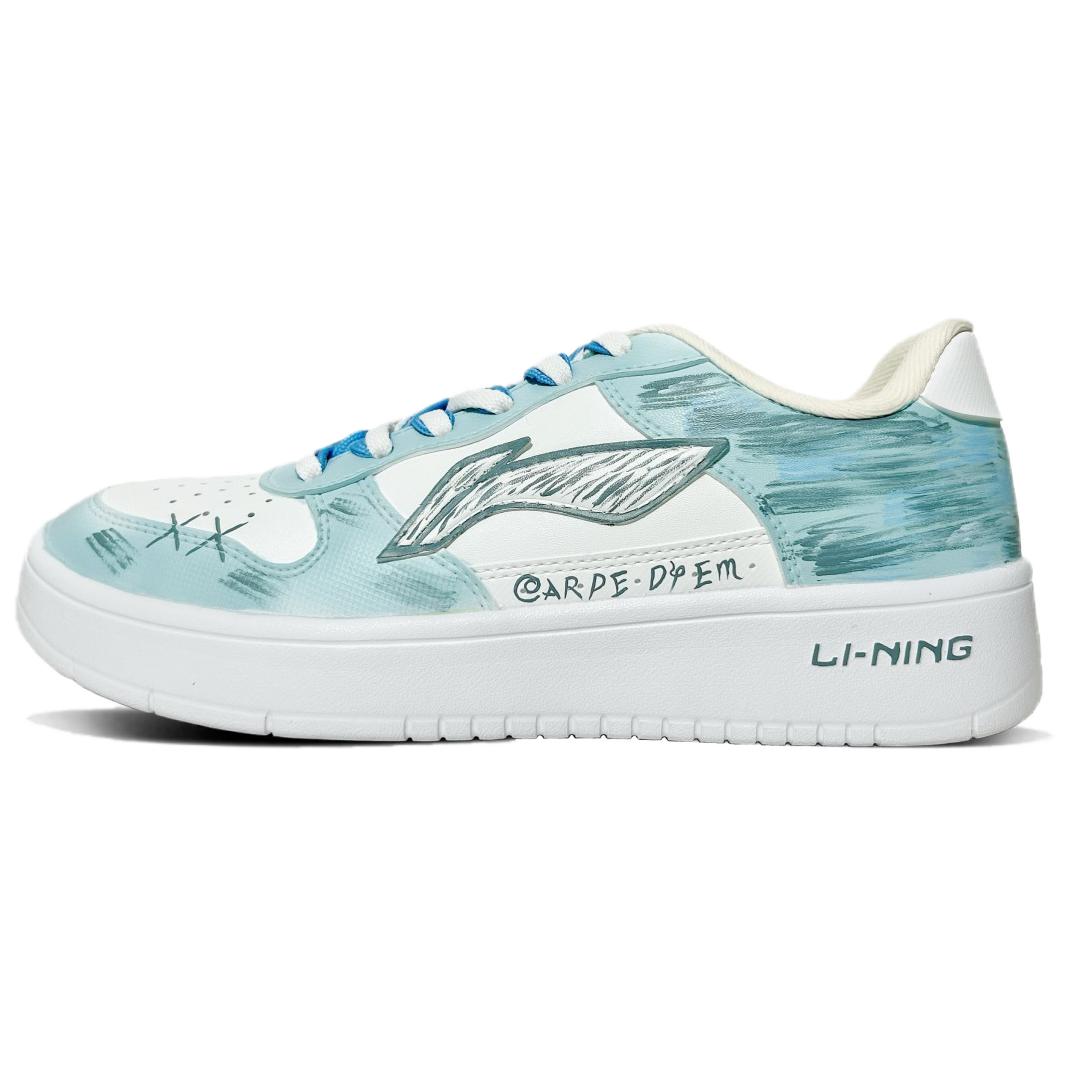 

Устойчивые к скольжению, устойчивые к истиранию, дышащие низкие кроссовки для скейтбординга мужские LINING, Light Cyan