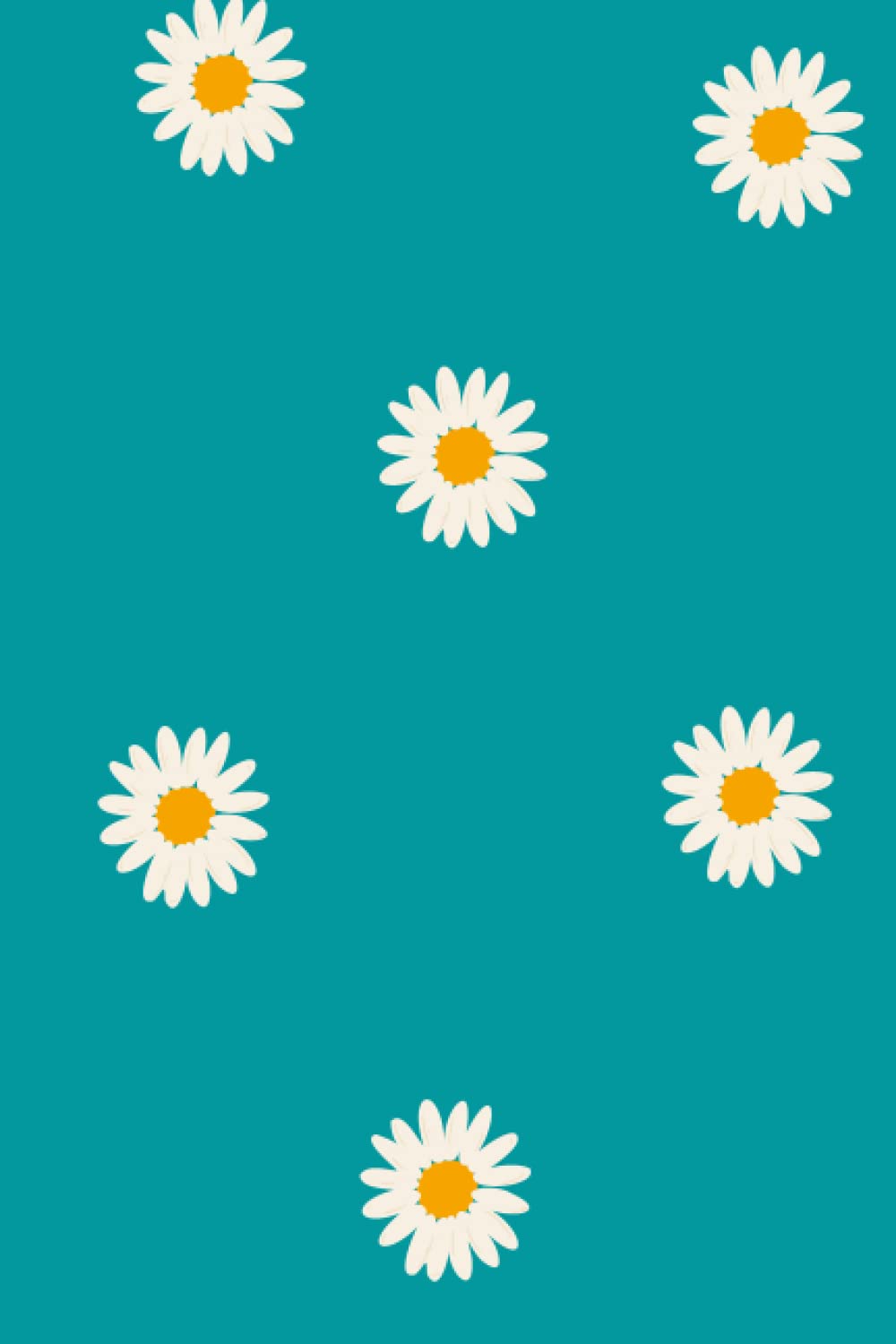 

Blue notebook with Daisys: Daisy covered notebook Blue floral Journal (Independently published)