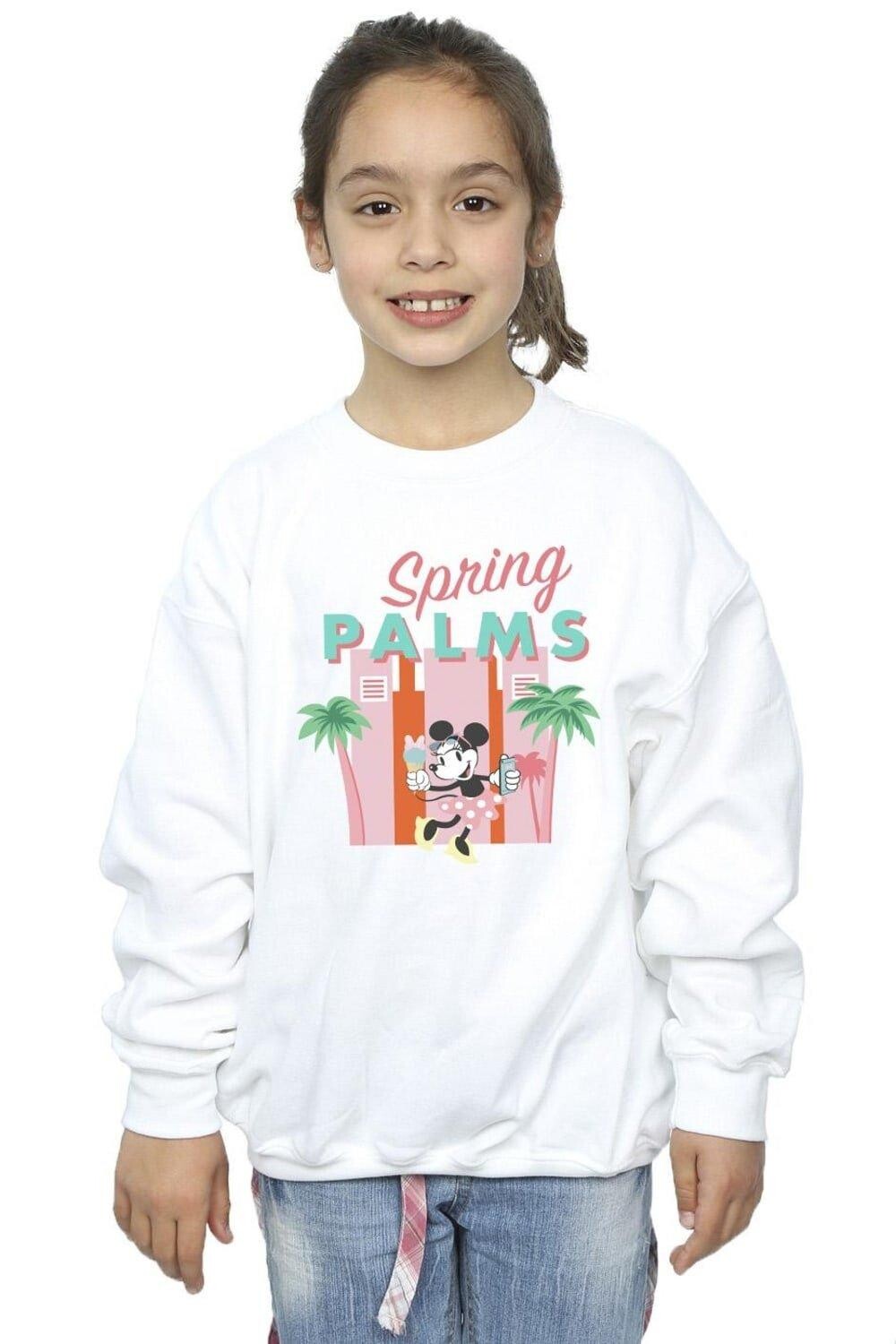 

Толстовка с Минни Маус Spring Palms Disney, белый