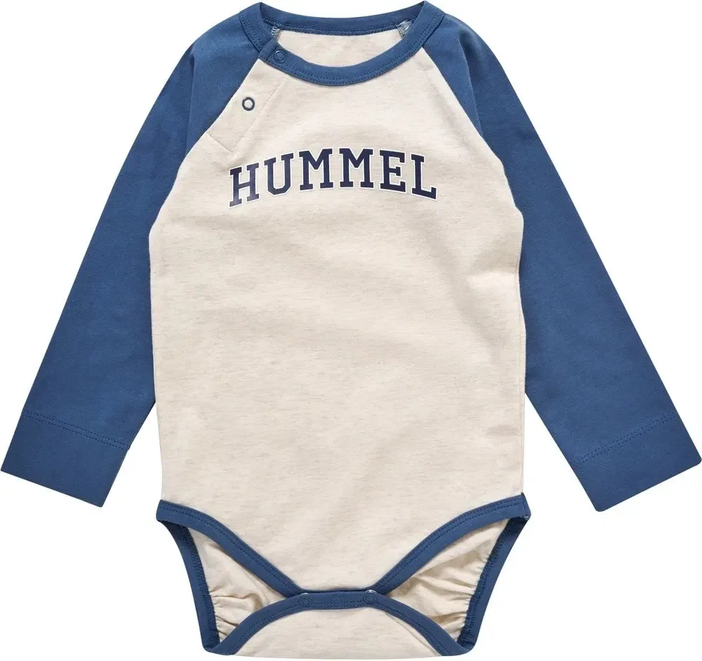 Боди для детей с длинным рукавом, Hummel, серый
