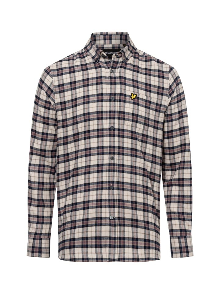 

Рубашка Lyle & Scott Hemd, цвет beige marine