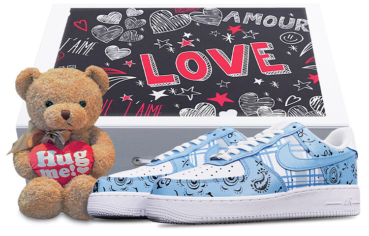 

Кроссовки Nike Air Force 1 Skateboard Shoes Women's Low-Top Blue/White