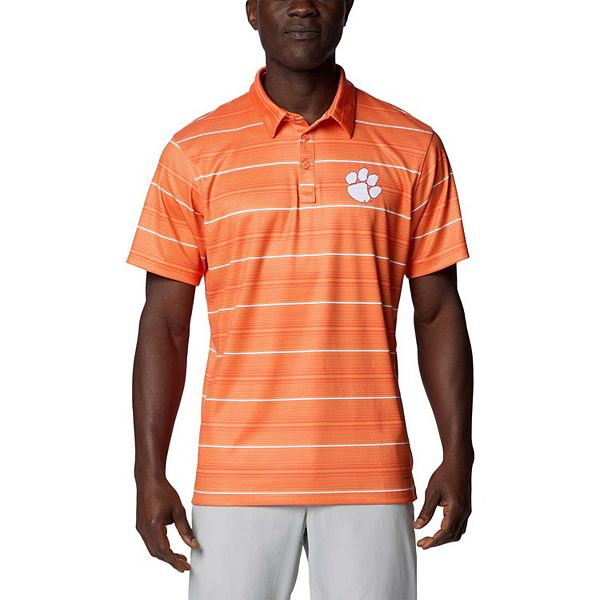 

Мужская оранжевая поло clemson tigers pfg super terminal tackle omni-shade stripe Columbia
