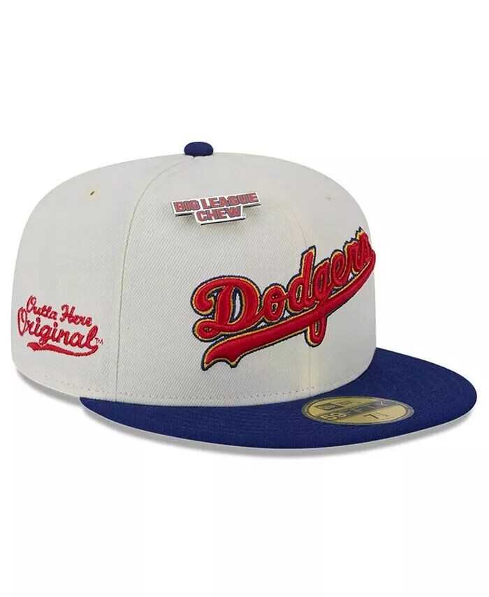 

Мужская белая приталенная кепка Los Angeles Dodgers Big League Chew Original 59FIFTY New Era, белый