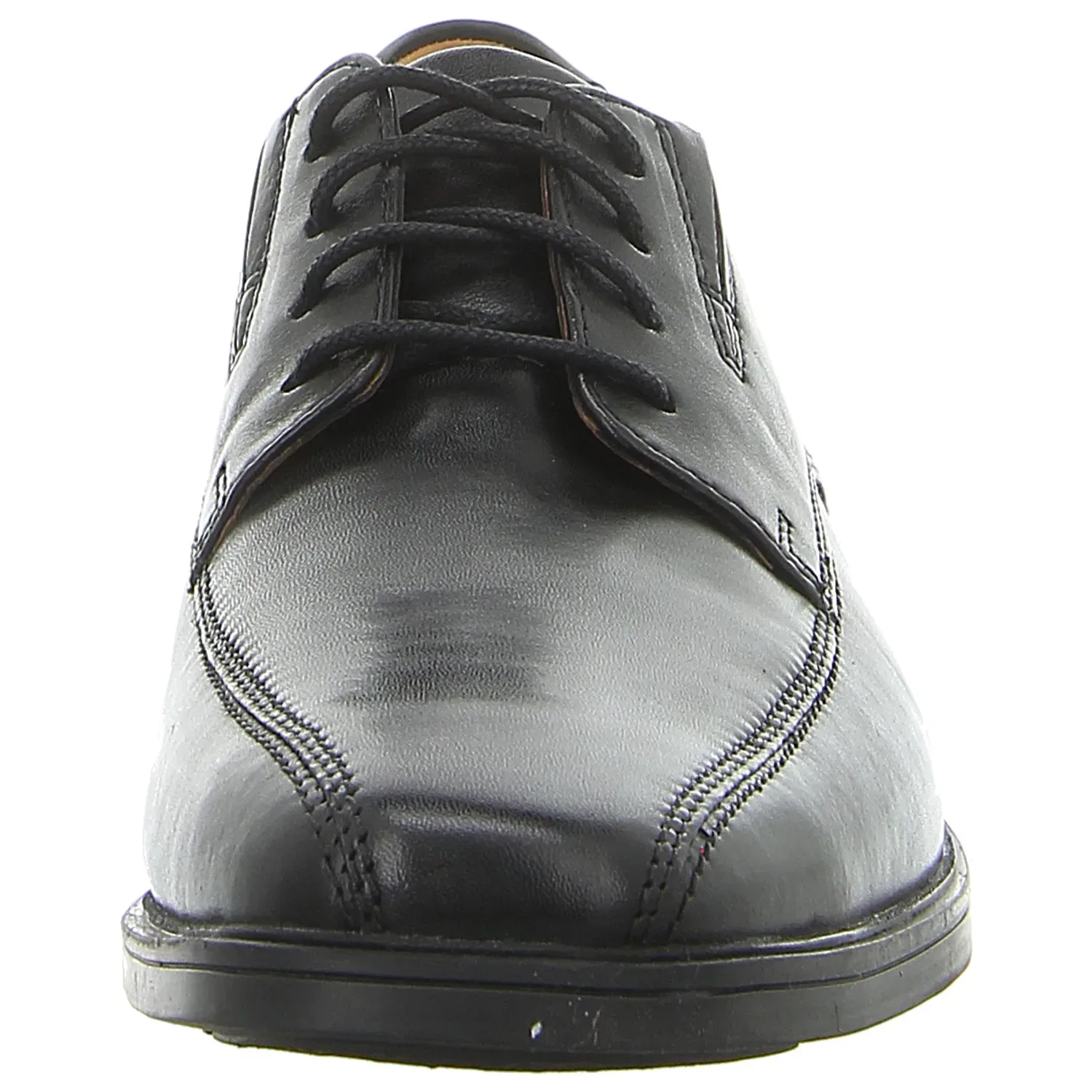 Кожаные туфли на шнуровке, Clarks, черный — фото 4