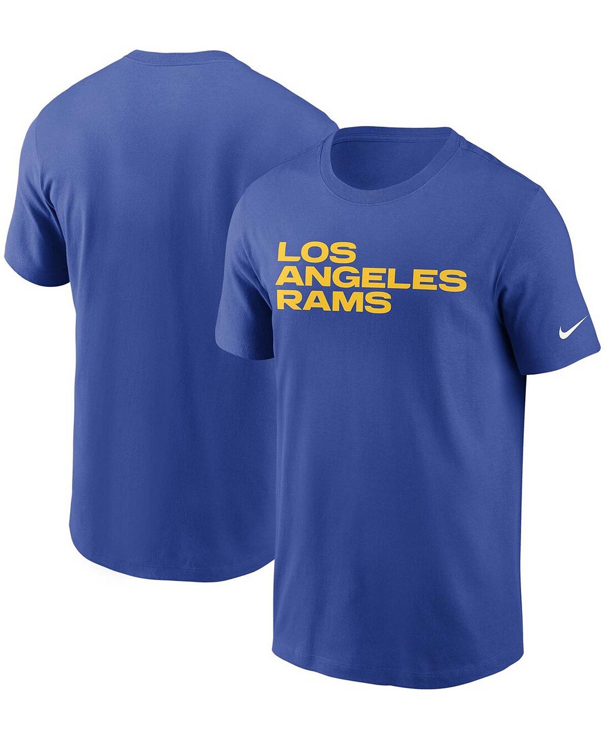 

Мужская футболка с надписью Royal Los Angeles Rams Team Nike
