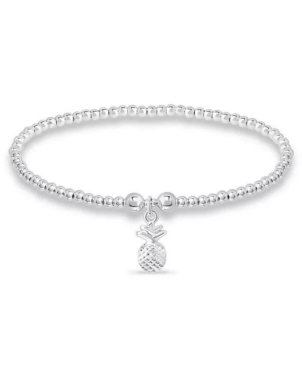 

Браслет с подвесками в виде джекфрута на серебряной пластине Macy'S, silver