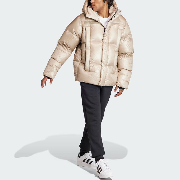 Пуховик мужской светлый хаки Adidas Originals, хаки — фото 3