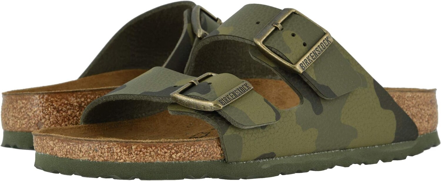 

Сандалии Birkenstock Arizona Camo, цвет Desert Soil Khaki Birko-Flor