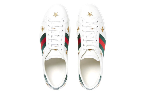 Кроссовки ace embroidered 'bees and stars' Gucci, белый — фото 4