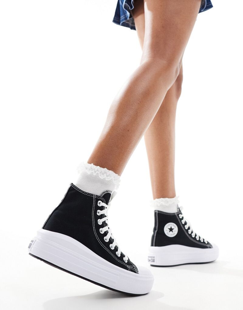 

Черные кроссовки Converse Chuck Taylor All Star Move Hi, Черный, Черные кроссовки Converse Chuck Taylor All Star Move Hi