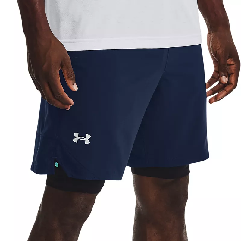 

Мужские тканые шорты Under Armour Vanish шириной 8 дюймов, цвет Academy/Mod Gray