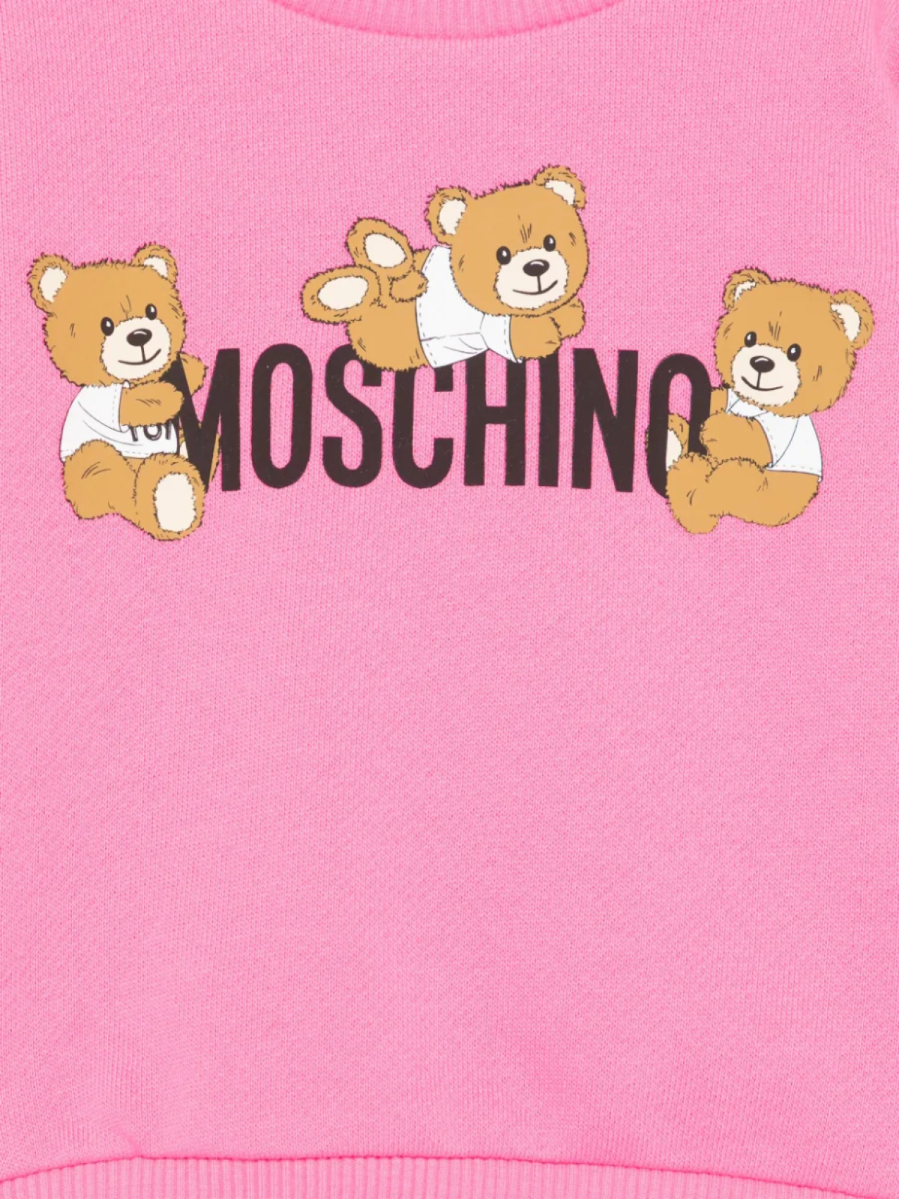 Moschino Kids толстовка с принтом Teddy Bear, розовый — фото 3
