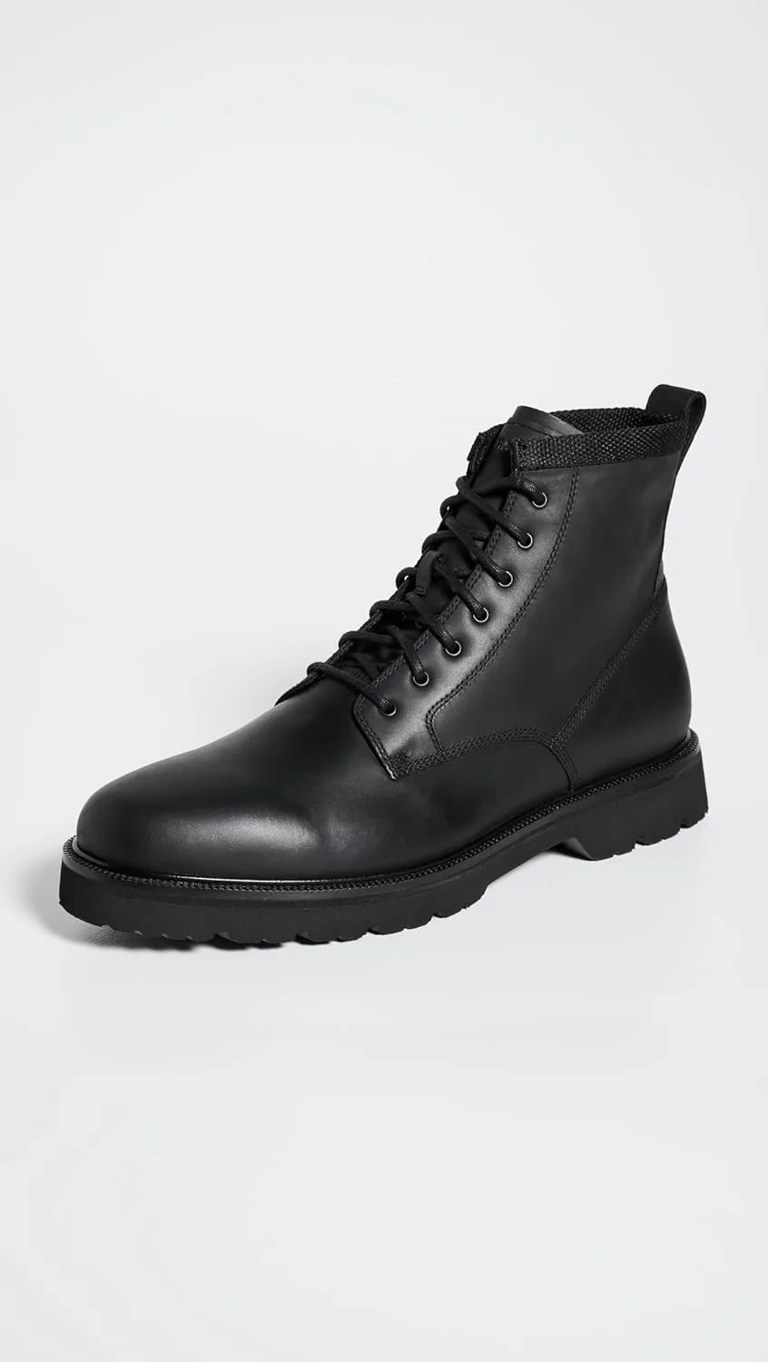 Мужские ботинки Cole Haan American Classics с простым носком, водонепроницаемые, черный — фото 4