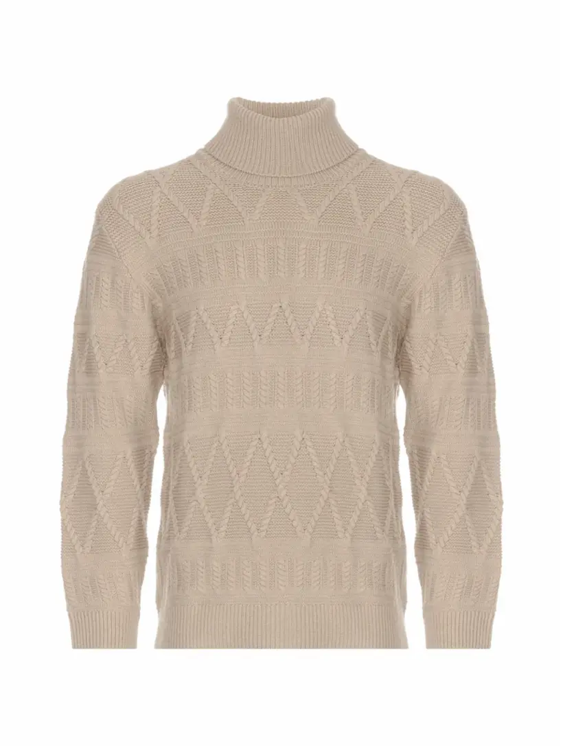 

Вязаный свитер Zegna, бежевый