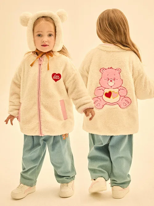 Флисовая куртка Love Alot Bear, бренд Care Bears, на мальчика, кремовый