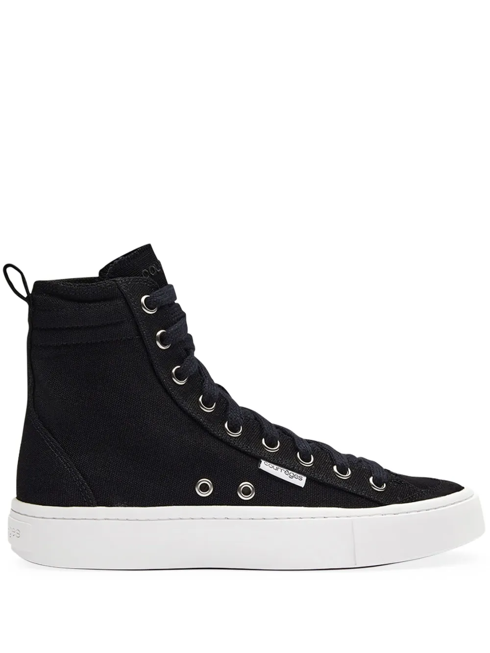 Высокие кеды Canvas 01 Courrèges, черный