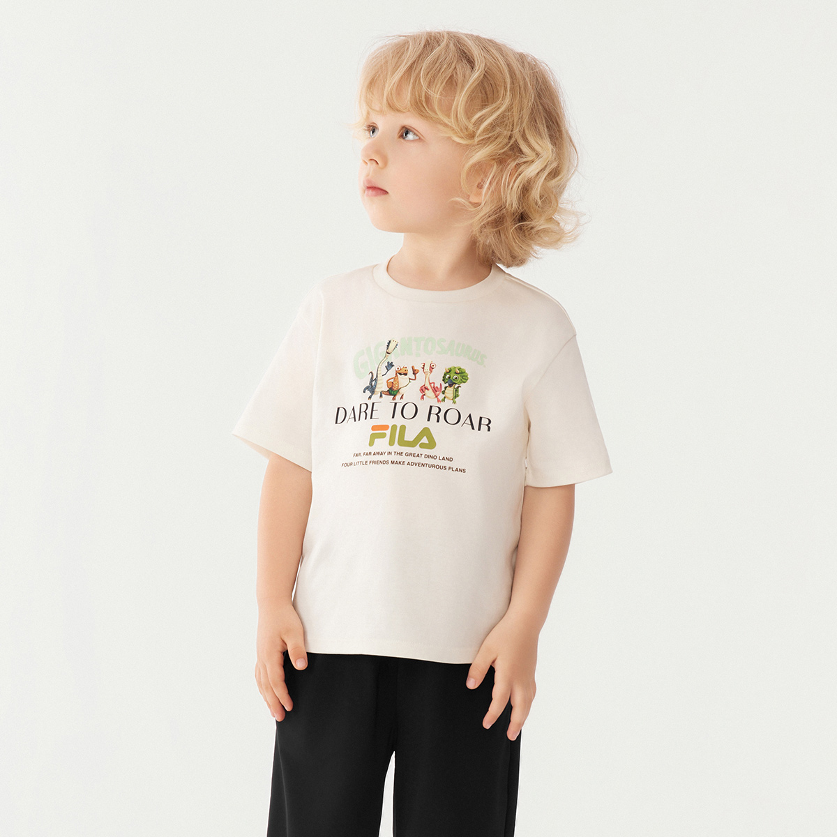 Футболка Vanilla для детей 3-7 лет FILA KIDS, серый — фото 3