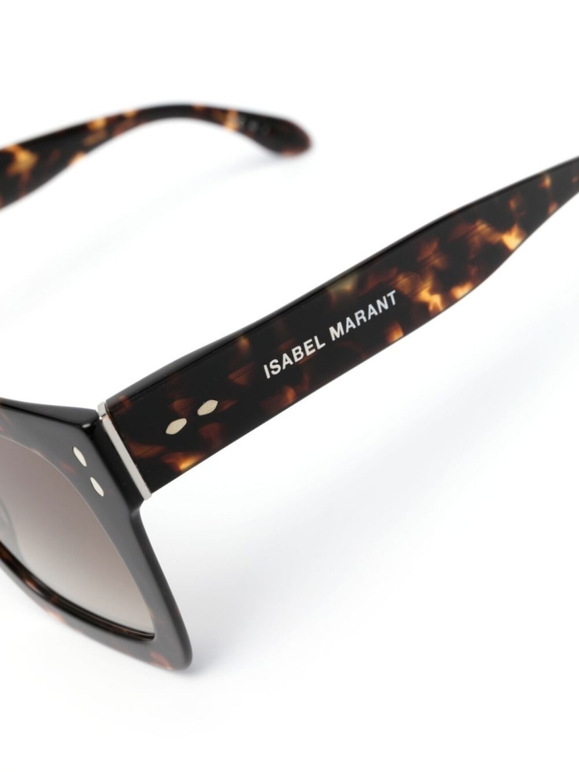 Isabel Marant Eyewear солнцезащитные очки в квадратной оправе, коричневый — фото 3