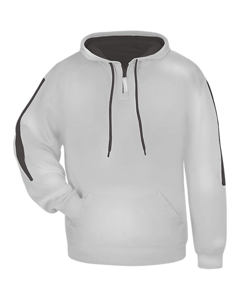 

Мужская флисовая толстовка с капюшоном Sideline Badger, цвет silver/ graphite