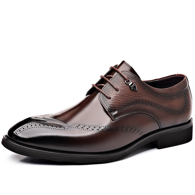 Туфли мужские Men"s Casual Men Low-Top Modengpan, коричневый — фото 2