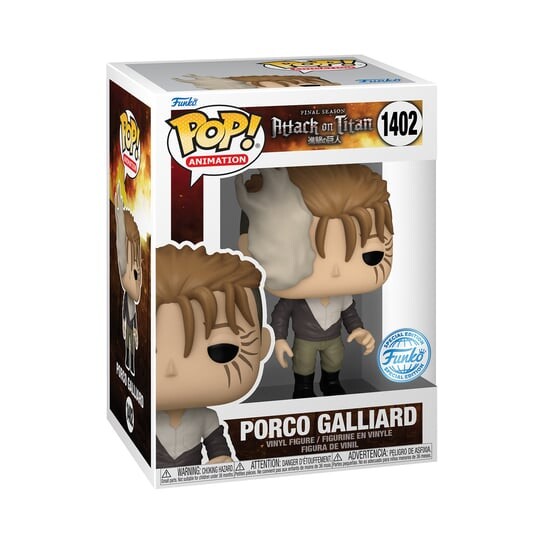 

Funko POP! Анимация, коллекционная фигурка, Атака титанов, Порко Галлиард