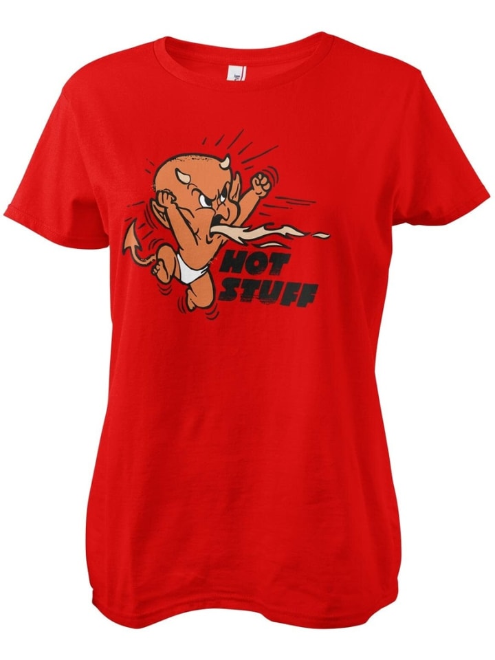

Футболка Retro T-Shirt Girly Tee Hot Stuff, красный