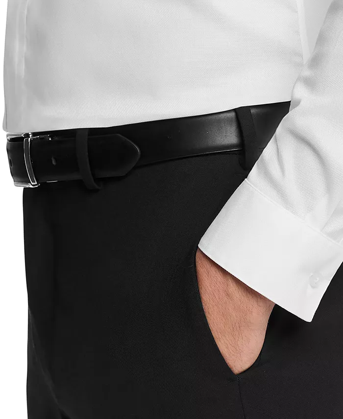 Мужская классическая рубашка Slim-Fit Calvin Klein, белый — фото 4