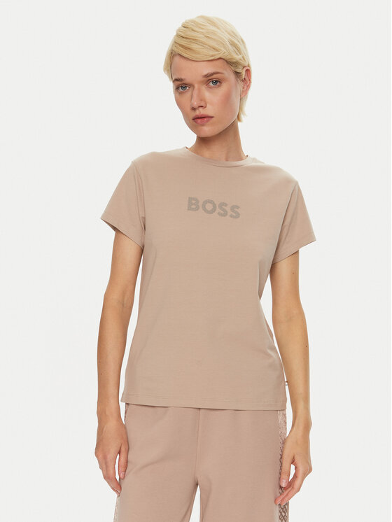 

Футболка свободного кроя Boss, бежевый