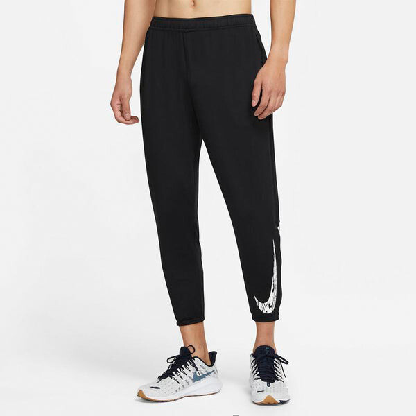 Спортивные штаны Nike Essential Wild Quick-drying Print Knit Running Sports Pants Black, черный — фото 4