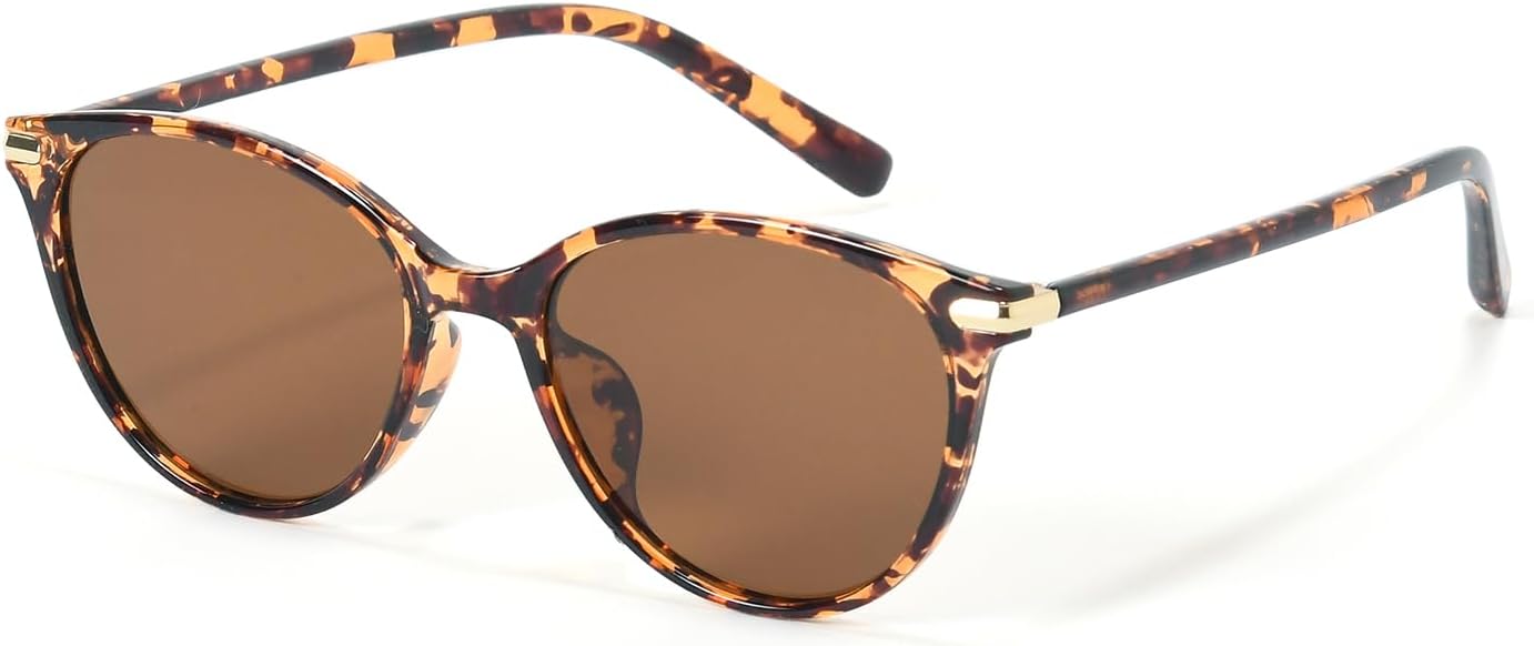 

Винтажные поляризованные солнцезащитные очки «кошачий глаз», легкие роскошные солнцезащитные очки в черепаховой оправе, маленькие классические солнцезащитные очки с линзами UV400 для женщин DEPHILA, Brown