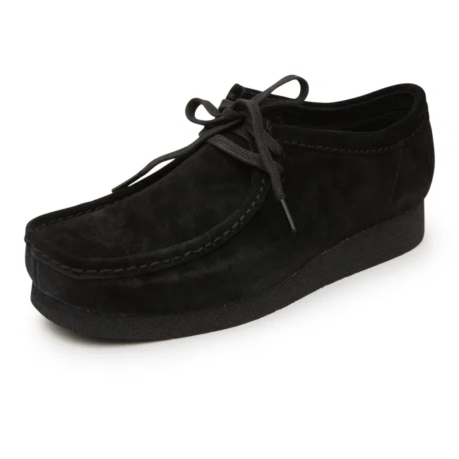 Мужские чёрные водонепроницаемые туфли Wallabee Evo от Clarks