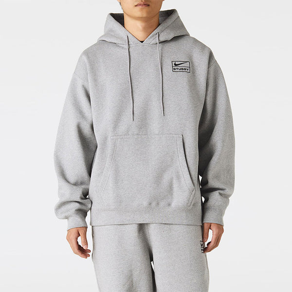 Толстовка x stussy logo hoodie 'grey' Nike, мультиколор — фото 3